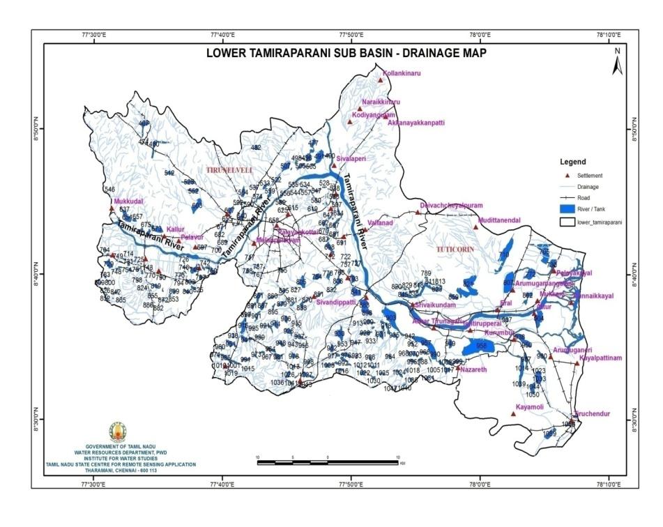 Lower Tamiraparani Sub Basin