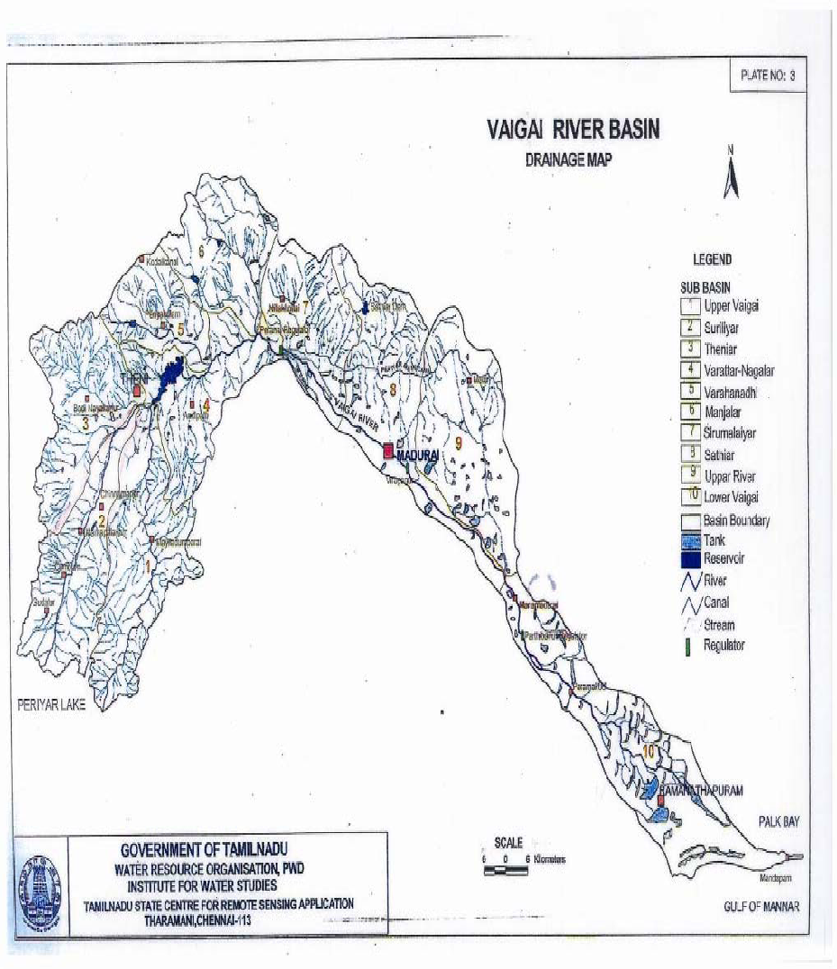 Lower Vaigai River Sub basin